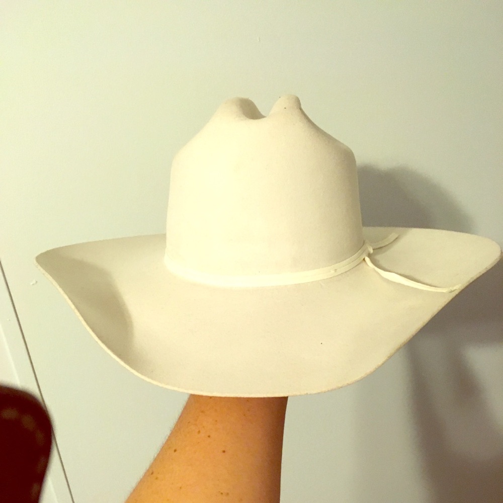 White cowboy hat